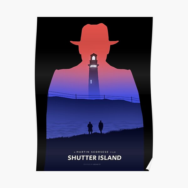 Shutter Island minimalist poster (no background ) Poster