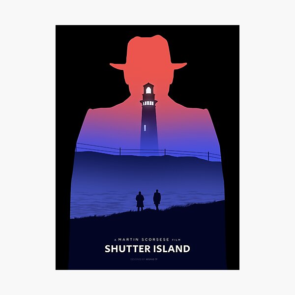 Shutter Island minimalist poster (no background ) Photographic Print