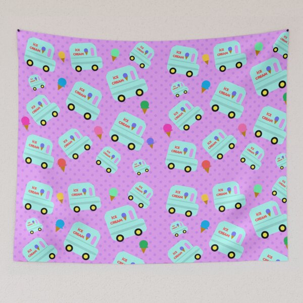 Item preview, Ice Cream Truck Pattern designed and sold by bunhuggerdesign.