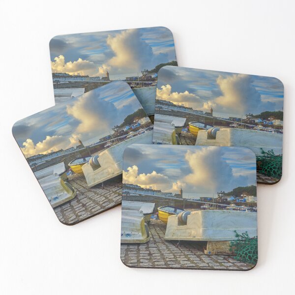 Item preview, Upturned boats in Porthleven Harbour  designed and sold by VnGphoto.