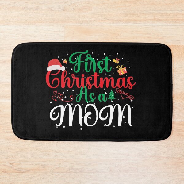 Item preview, First Christmas as a mom,First Christmas ,Family Matching Pajamas, Christmas , Family Matching , Holiday Family Group , Winter Tee																 designed and sold by plussorn.