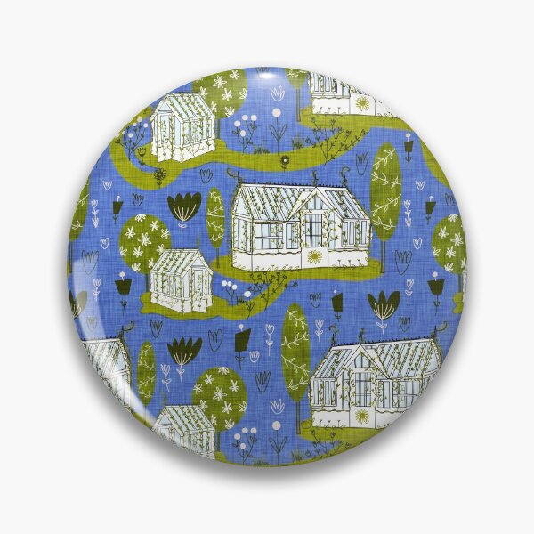 Item preview, Victorian Greenhouse Blue designed and sold by susycosta.