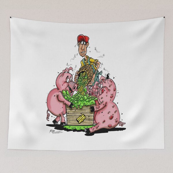 Item preview, A Farmer Slopping his Hogs! designed and sold by bobtheartman.
