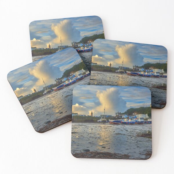 Item preview, Fishing boats in Porthleven Harbour at sunrise designed and sold by VnGphoto.