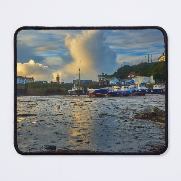 Item preview, Fishing boats in Porthleven Harbour at sunrise designed and sold by VnGphoto.