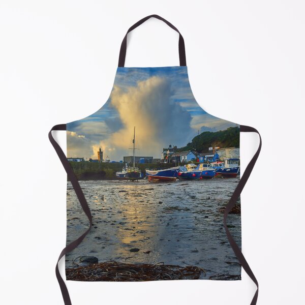 Item preview, Fishing boats in Porthleven Harbour at sunrise designed and sold by VnGphoto.