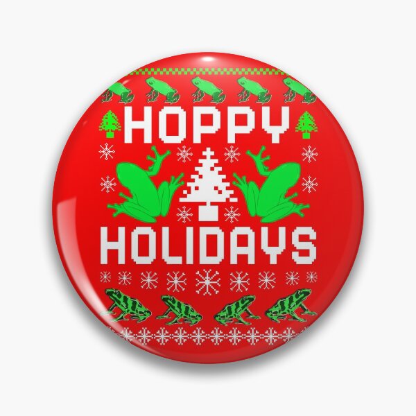 Item preview, Hoppy Holidays, Christmas Frog Pattern designed and sold by ACC .