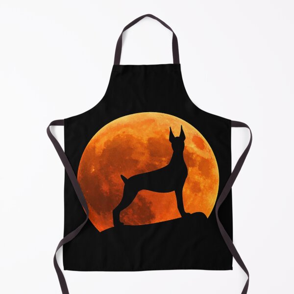 Item preview, doberman Dog Silhouette in moon gift designed and sold by alaechamlal.