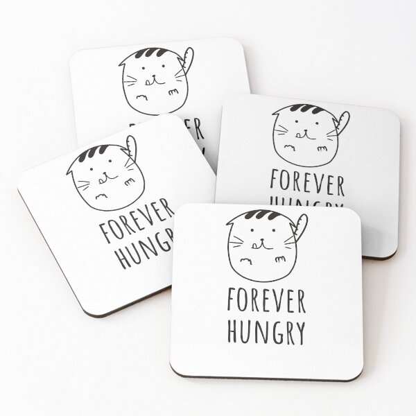 Item preview, Forever Hungry. Funny Hungry Cat Sarcastic Humor. designed and sold by A-priori.