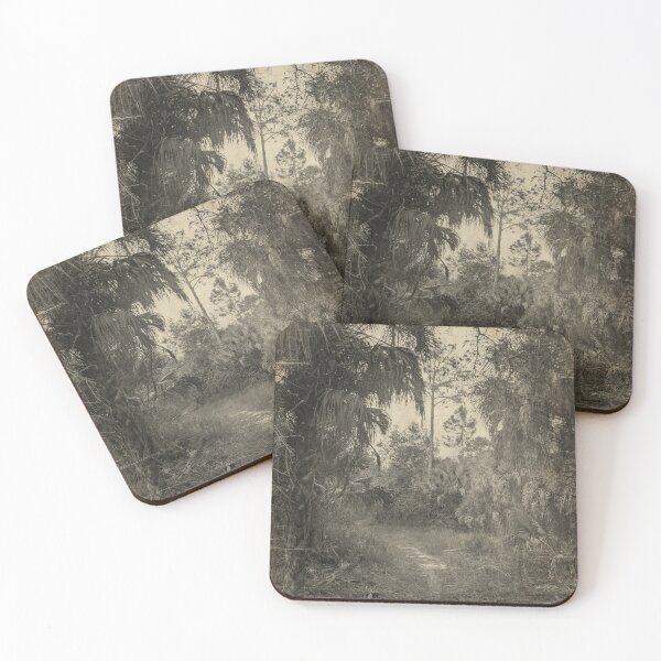 Item preview, Eerie Palm Tree Landscape - Vintage Florida designed and sold by OddVintage.
