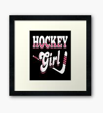 Hockey Girl Framed Print