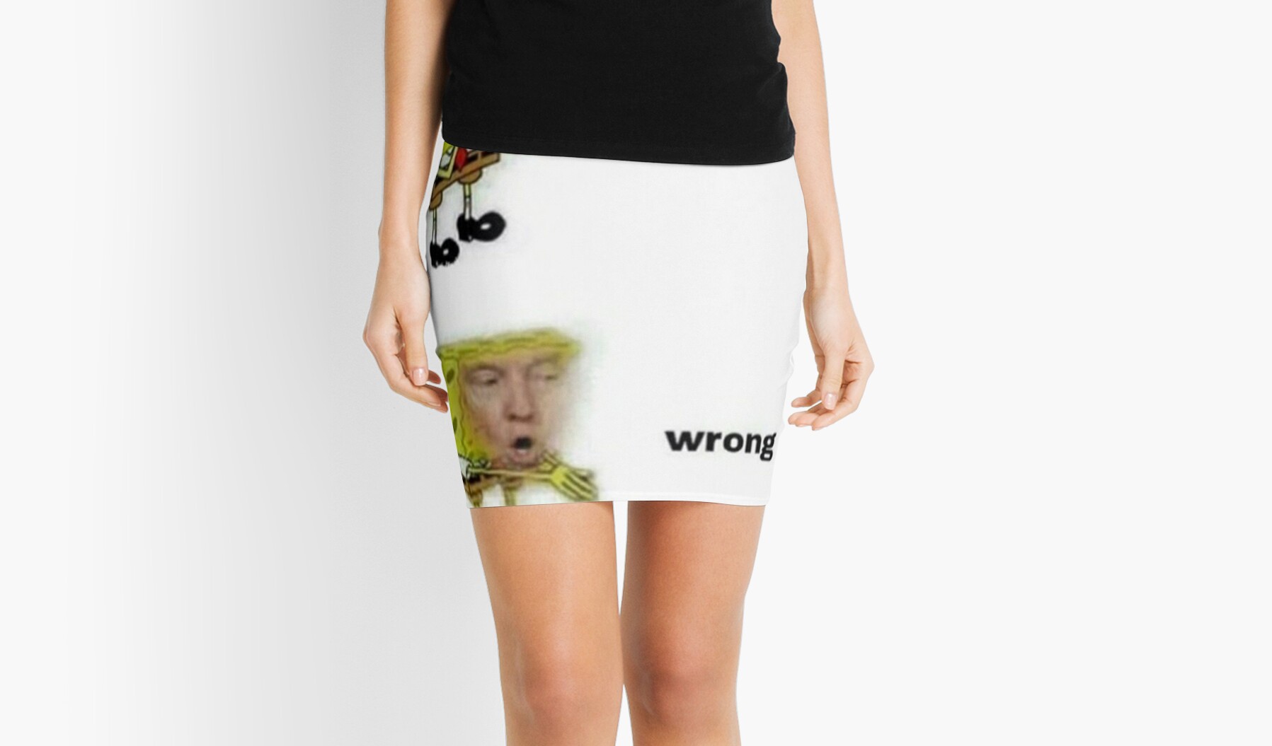 Wrong Donald Trump Spongebob Meme Mini Skirts By Fallonharrod