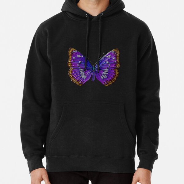 Tropical butterfly Pullover Hoodie