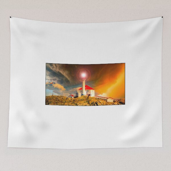 Item preview, Trial Island Lighthouse, Receding Thunderstorm designed and sold by AMacGPhilly.