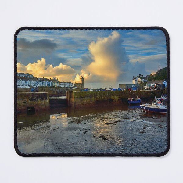 Item preview, Fishing boats in Porthleven Harbour at sunrise designed and sold by VnGphoto.