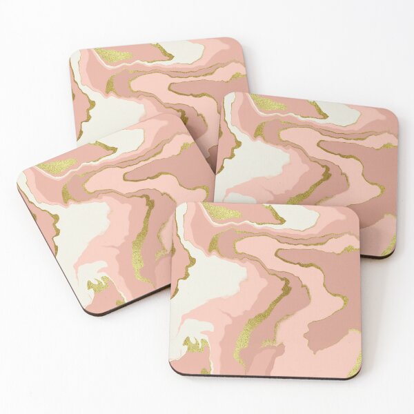 Item preview, Pink and gold marble  designed and sold by zhSurfaceDesign.