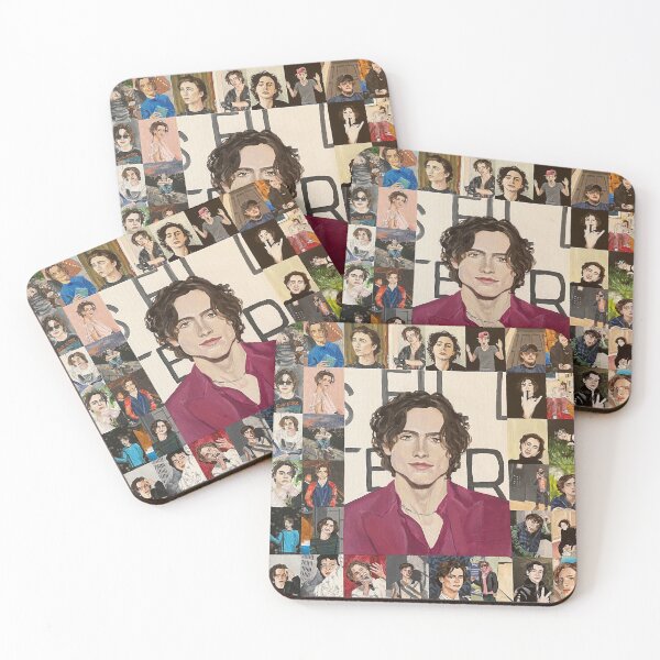 Item preview, Hand Painted Timothee Chalamet Collage designed and sold by Zoey Stein.