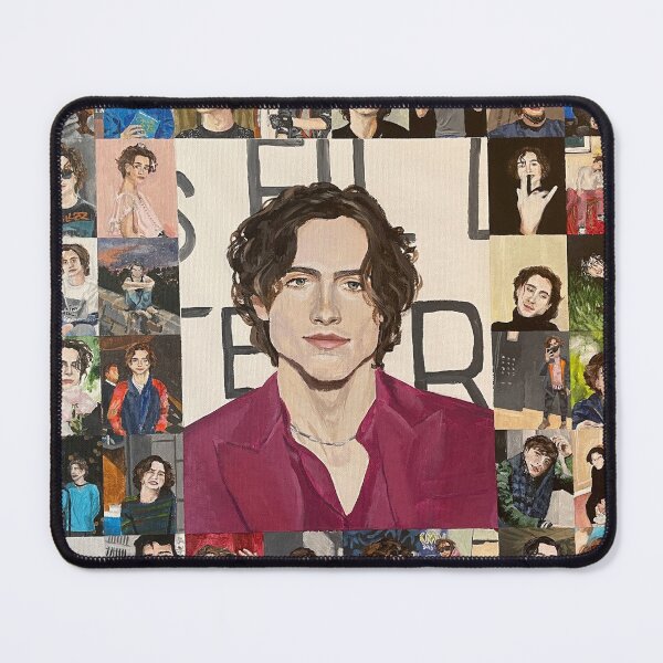 Item preview, Hand Painted Timothee Chalamet Collage designed and sold by Zoey Stein.