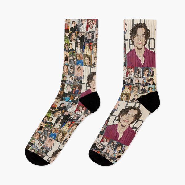 Item preview, Hand Painted Timothee Chalamet Collage designed and sold by Zoey Stein.