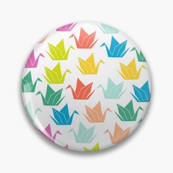 Item preview, Rainbow Origami Crane Pattern on White Background designed and sold by kapotka.