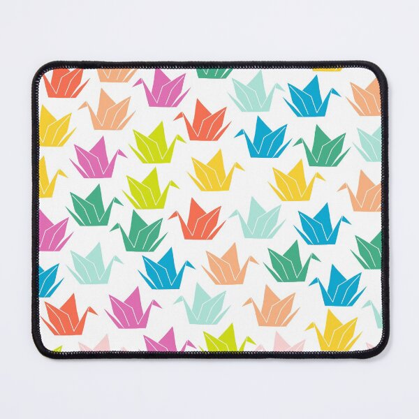 Item preview, Rainbow Origami Crane Pattern on White Background designed and sold by kapotka.