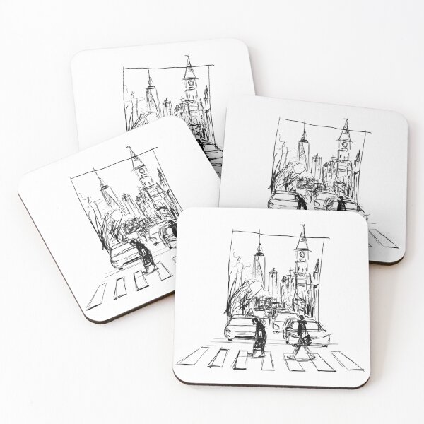 Item preview, Urban sketch with zebra crossing designed and sold by Barbara Baumann Illustration.