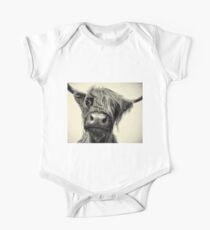 Highland Cow One Piece - Short Sleeve