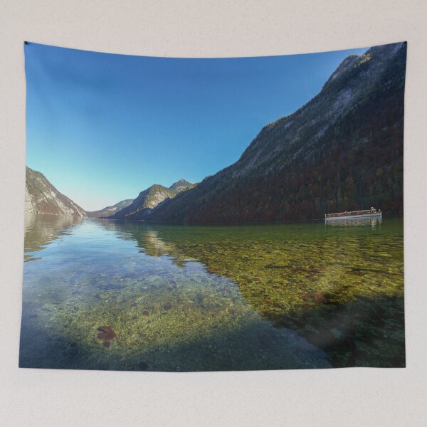 Item preview, Boat At The Lake Königssee designed and sold by rawshutterbug.