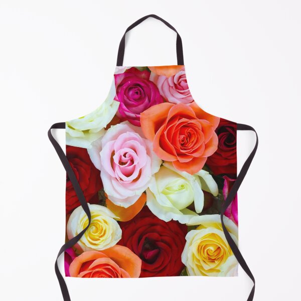 Item preview, Cute Bed of Colorful Roses Pattern designed and sold by PinkPandaDesign.