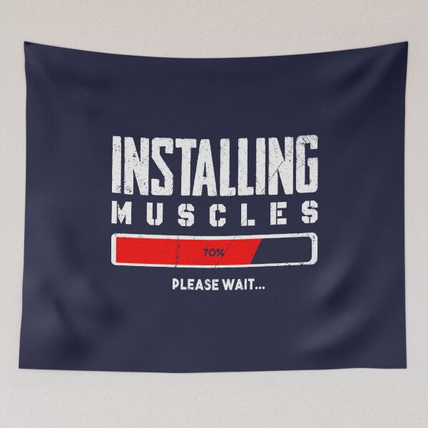 Item preview, Installing Muscles Please Wait designed and sold by LstudioC.