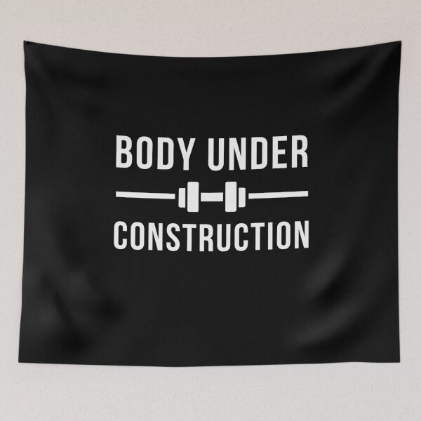 Item preview, Body Under Construction. Funny Workout Sarcastic Gym. Workout Humor. Fitness Lifestyle. designed and sold by A-priori.