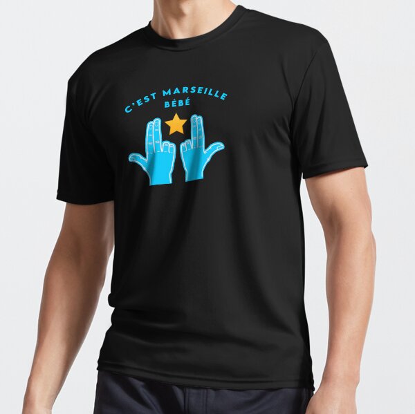 C'est marseille bébé JUL & étoile champion's league OM T-shirt respirant