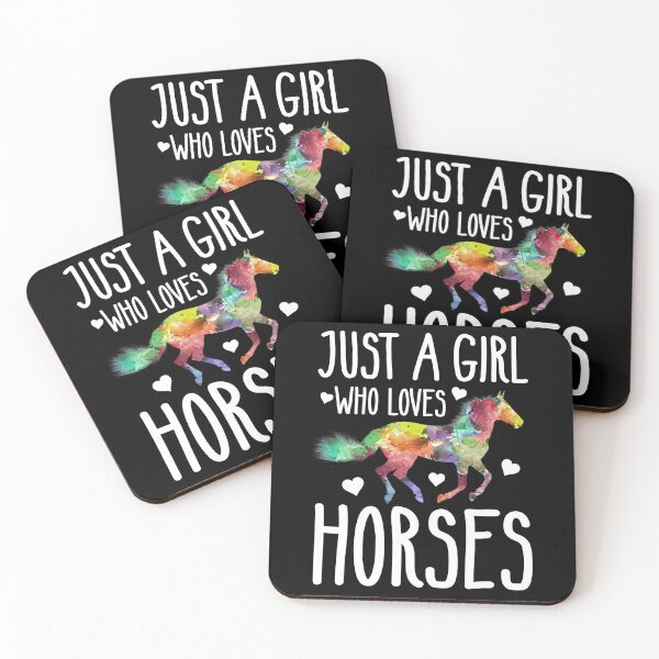 Item preview, Just A Girl Who Loves Horses Horseback Riding Lover Girls designed and sold by cimibaka25.