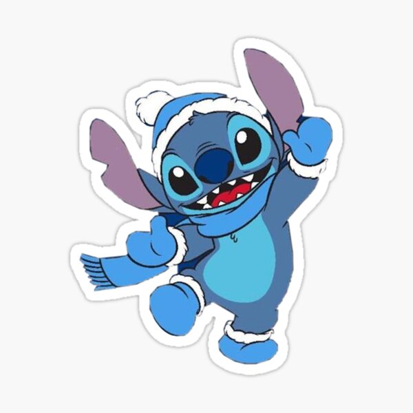 Stitch and Christmas light - Stitch - Sticker