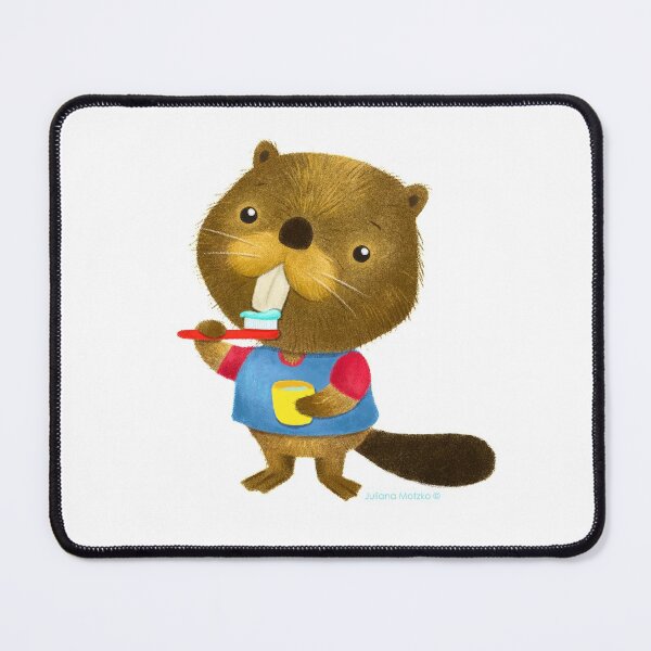 Item preview, Beaver Brush Teeth Time designed and sold by julianamotzko.