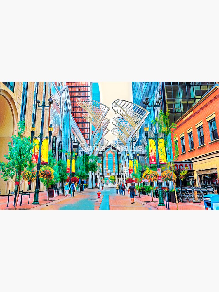 "Calgary, Canada" Sticker for Sale by SofiaDraws Redbubble