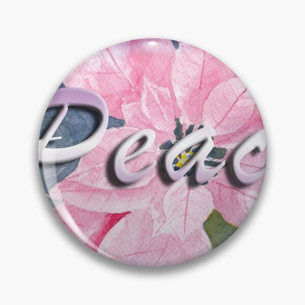 Item preview, Poinsettia Watercolor with Peace Message designed and sold by The Elderberry Blossom.
