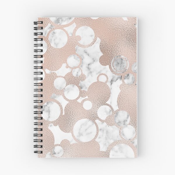 Item preview, Rose gold bubbles on marble designed and sold by peggieprints.