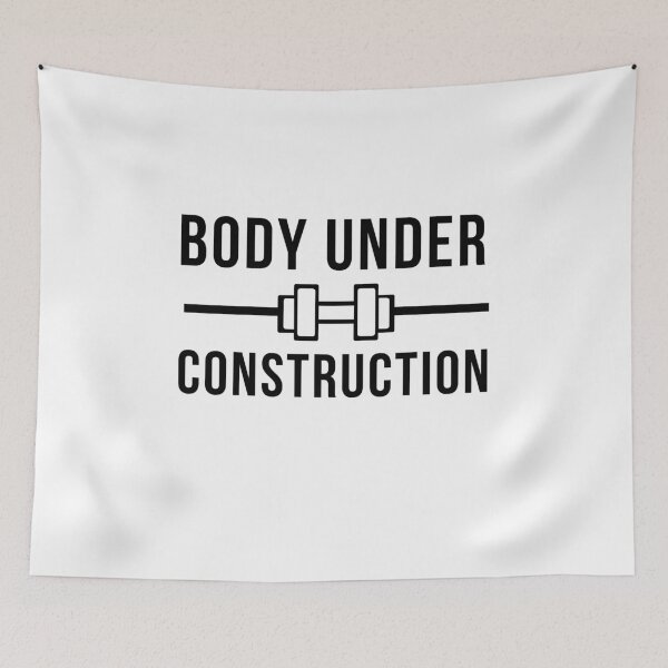 Item preview, Body Under Construction. Funny Workout Sarcastic Gym. Fitness Lifestyle. designed and sold by A-priori.