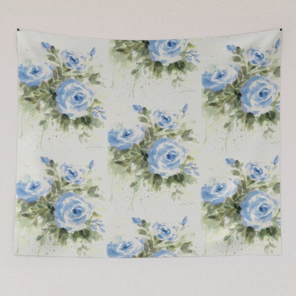 Item preview, Washy Blue Roses A designed and sold by Jean Plout.