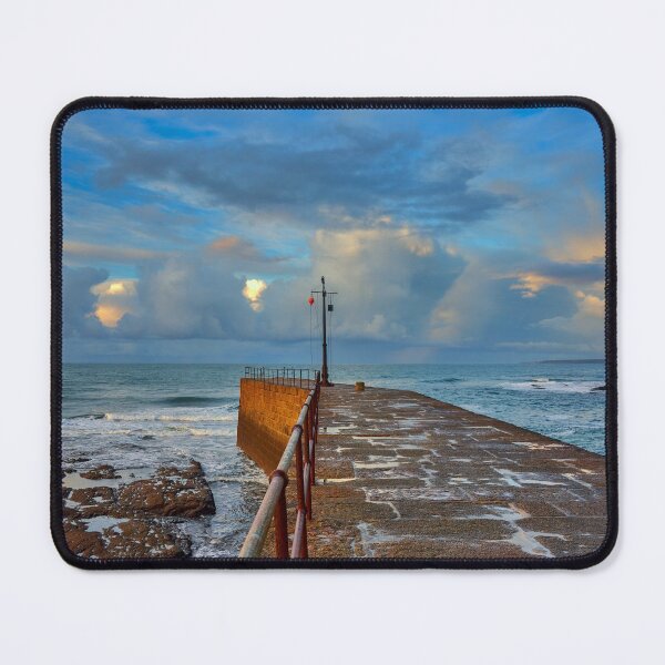 Item preview, Sunrise over the Celtic Sea from Porthleven Jetty Cornwall designed and sold by VnGphoto.