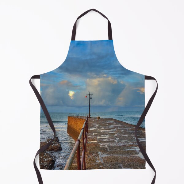 Item preview, Sunrise over the Celtic Sea from Porthleven Jetty Cornwall designed and sold by VnGphoto.