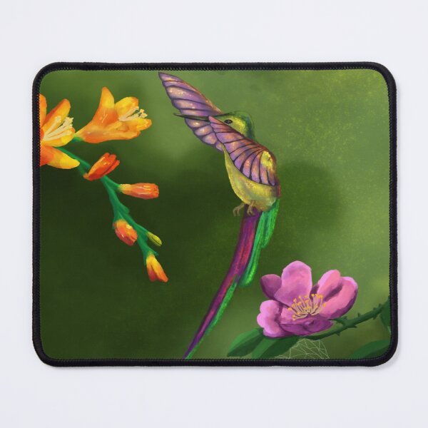 Item preview, Gentle hummingbird in wild flowers designed and sold by Madeline  Glines.