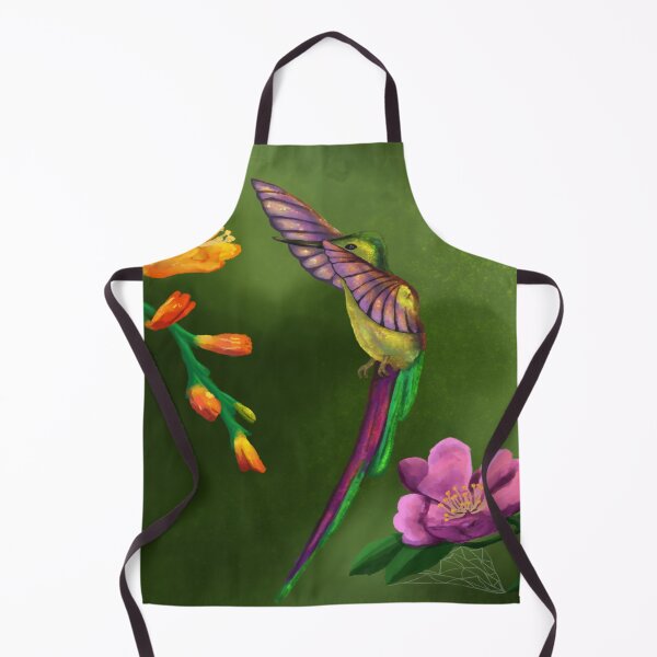 Item preview, Gentle hummingbird in wild flowers designed and sold by Madeline Glines.
