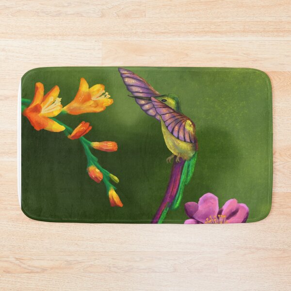 Item preview, Gentle hummingbird in wild flowers designed and sold by Madeline  Glines.
