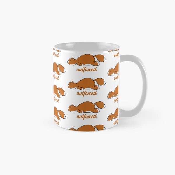Item preview, Outfoxed lazy animal pun designed and sold by PandaThePun.