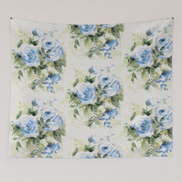Item preview, Washy Blue Roses B designed and sold by Jean Plout.