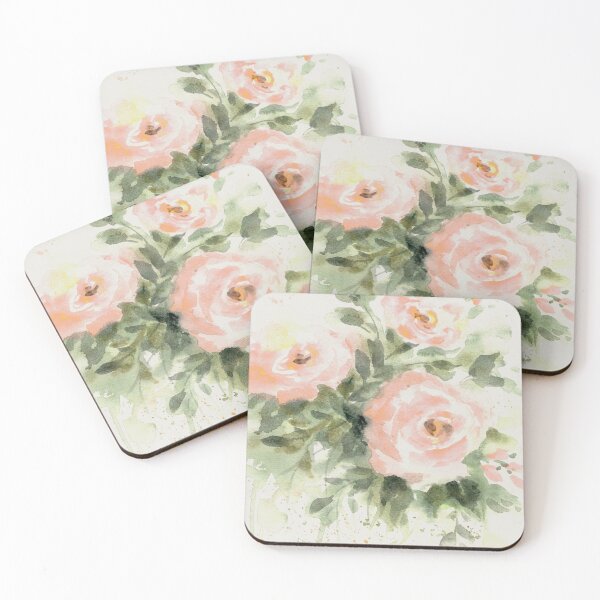 Item preview, Washy Peach Roses A designed and sold by Jean Plout.