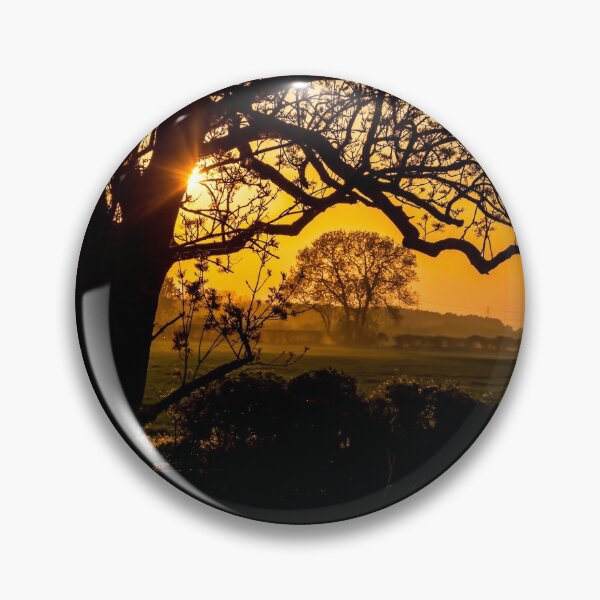 Item preview, #300 Trees In Silhouette as the Sunsets Along The River Soar at Kegworth Village designed and sold by phutball.