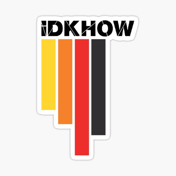 Idkhow stripey razzmatazz design Sticker